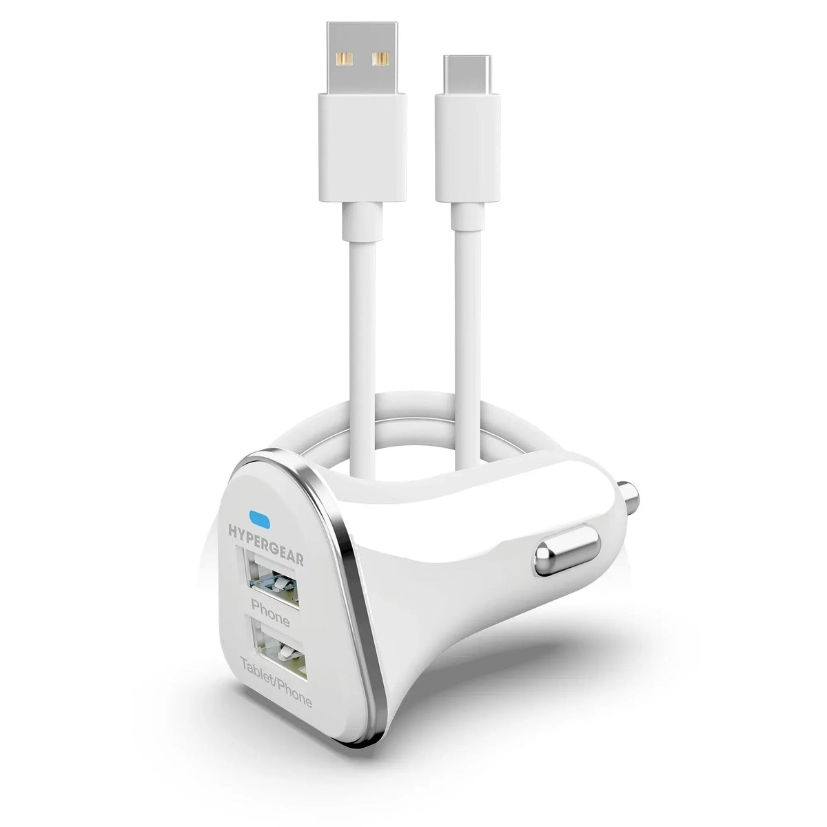 HyperGear Hi-Power Dual USB 3.4A Car Charger for iPhone 15 Androids - Snagva