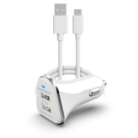 HyperGear Hi-Power Dual USB 3.4A Car Charger for iPhone 15 Androids - Snagva
