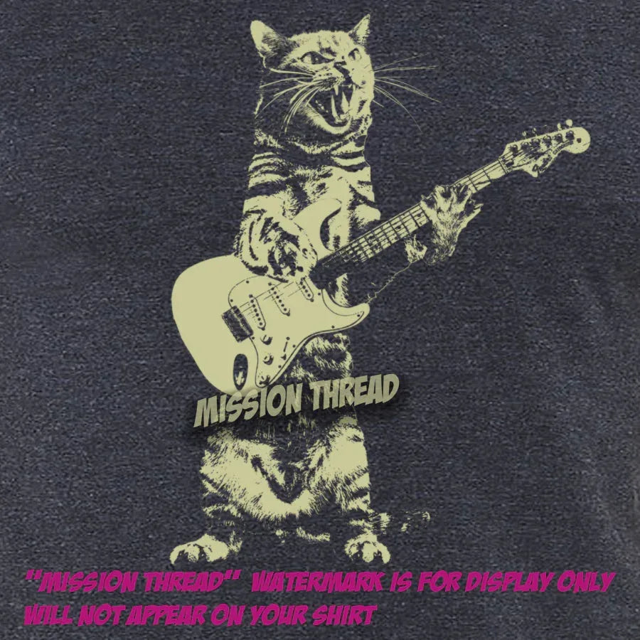 Cat Playing Guitar - Snagva