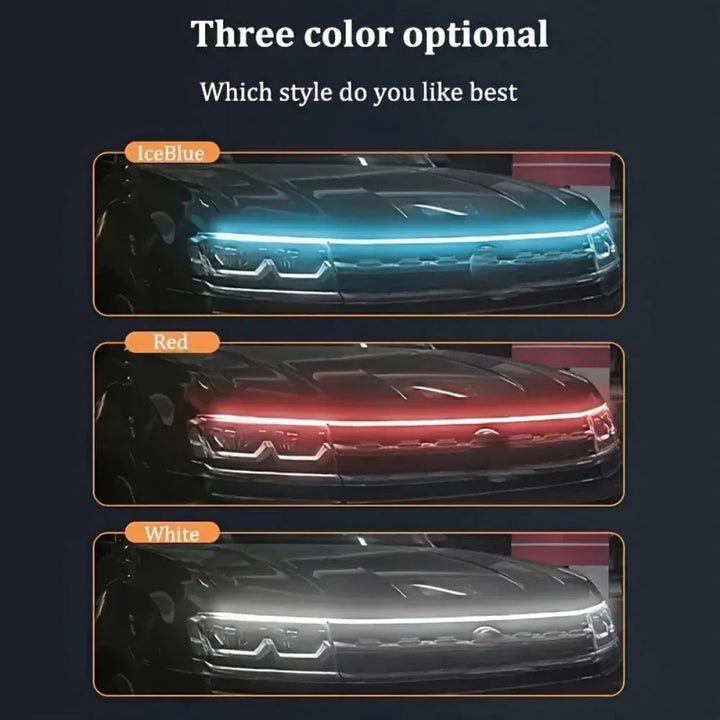 Upgrade Your Vehicle With A Universal 12V, 10W Start-Scan Car LED Hood - Snagva