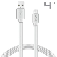 Xyst Charge and Sync USB to Micro USB Flat Cable 4Ft - Snagva