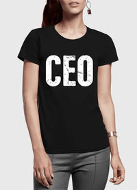 CEO Half Sleeves Women T-shirt - Snagva