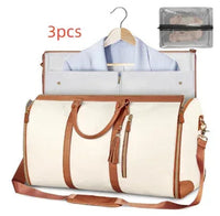 Large Capacity Travel Duffle Bag Women's Handbag Folding Suit Bag Waterproof Clothes Totes - Snagva