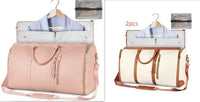 Large Capacity Travel Duffle Bag Women's Handbag Folding Suit Bag Waterproof Clothes Totes - Snagva