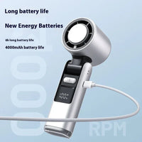 Ice Cool Turbo Mini Fan with Digital Display – USB Rechargeable & - Snagva