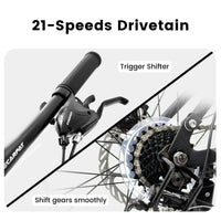 FlexRide™ 24 – 24" MTB Bike with Disc Brakes & 21-Speed Gears - Snagva