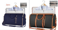 Large Capacity Travel Duffle Bag Women's Handbag Folding Suit Bag Waterproof Clothes Totes - Snagva