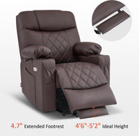 Petite Power Lift Recliner With Massage And Heating