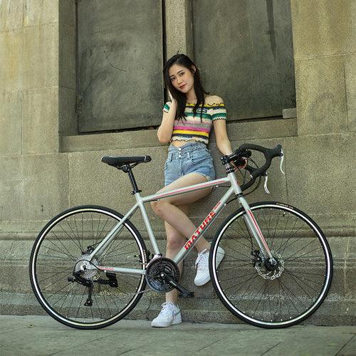 Carpat RoadLine™ 48 – Aluminum Flat Handle Road Bike (Matte Finish, - Snagva
