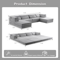 Compression Mahjong Sofa,Convertible Floor Sofa Bed,DIY Boneless