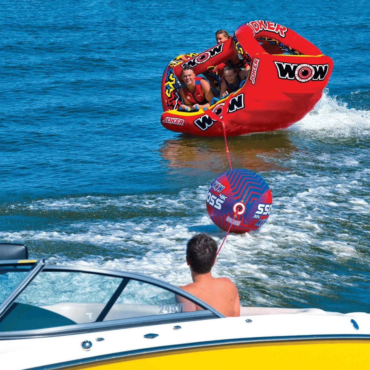 WOW Watersports Tow Boss for 1-4-person Towables, Absorbs Shock - Snagva