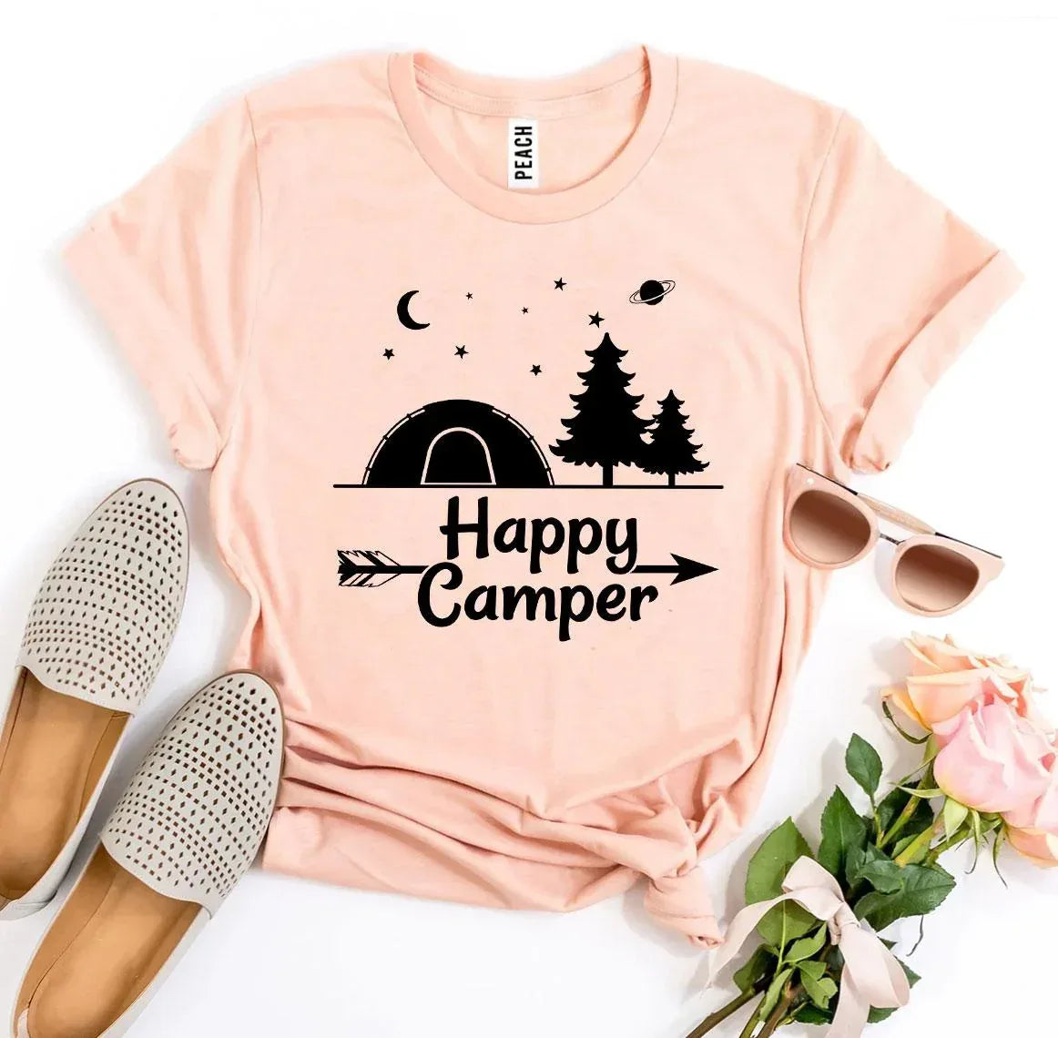 Happy Camper T-shirt - Snagva