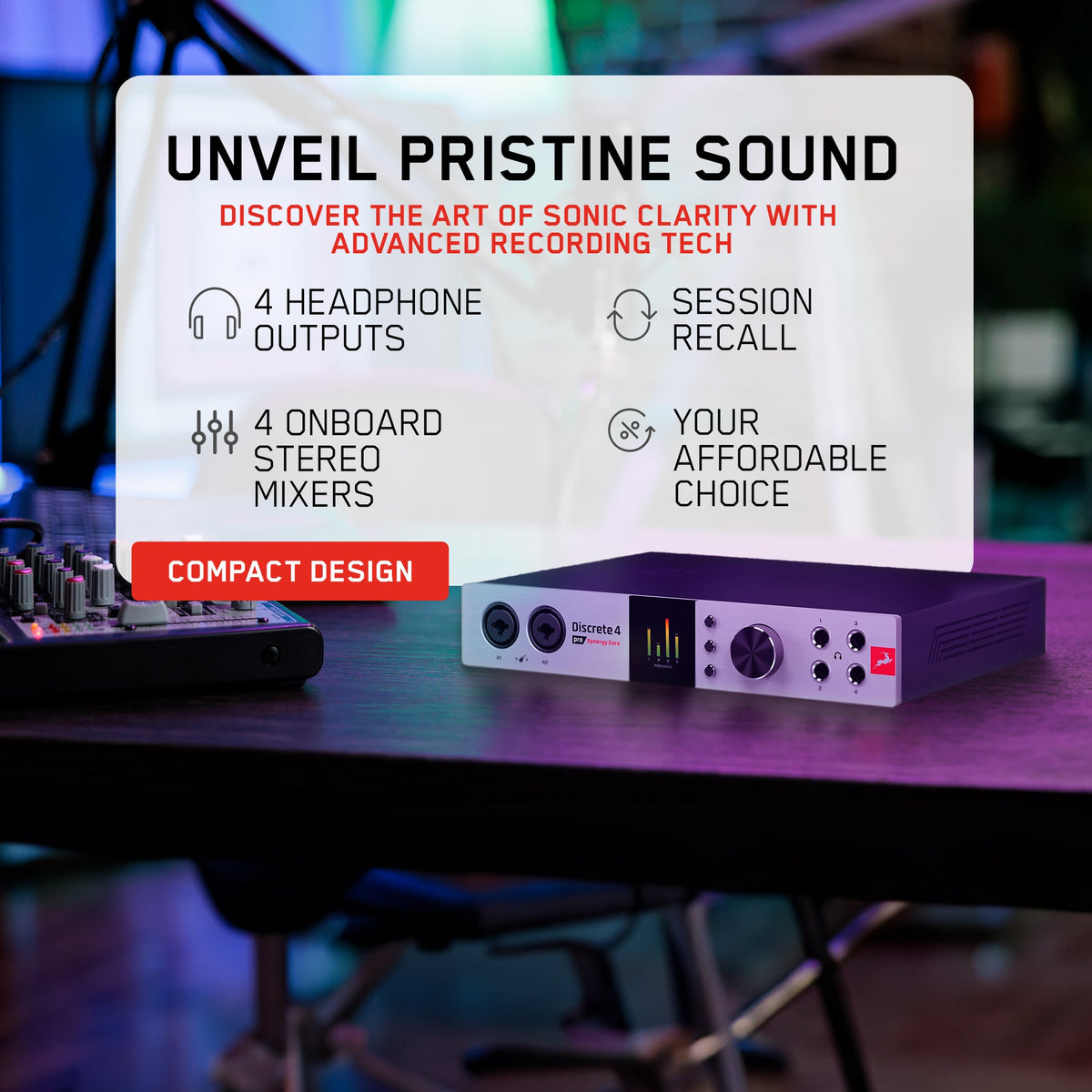 Antelope Audio - Discrete 4 Pro SC | USB & TB Audio Interface