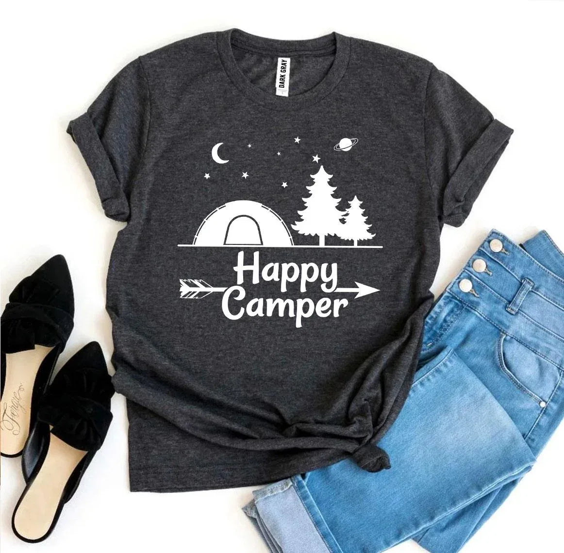 Happy Camper T-shirt - Snagva