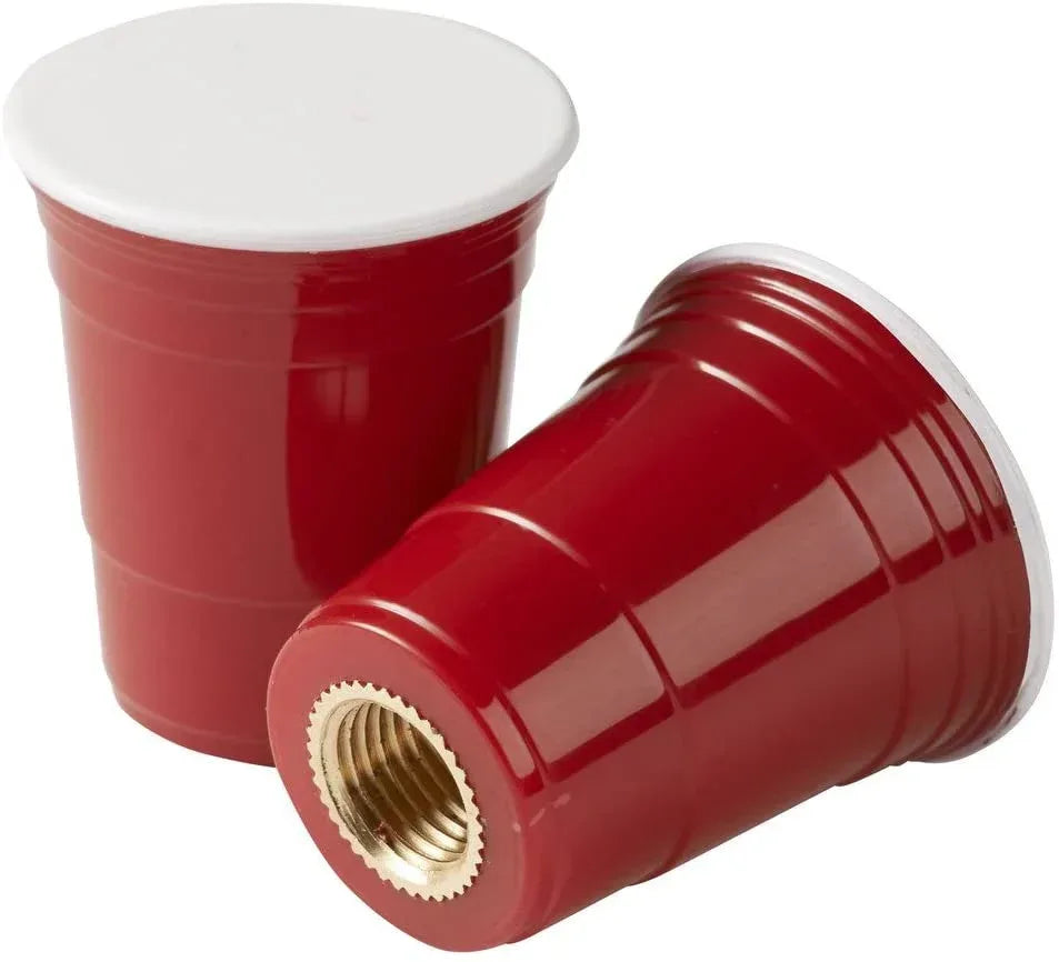 Red Cup Living Tire Valve Caps - Set of 2 - Snagva