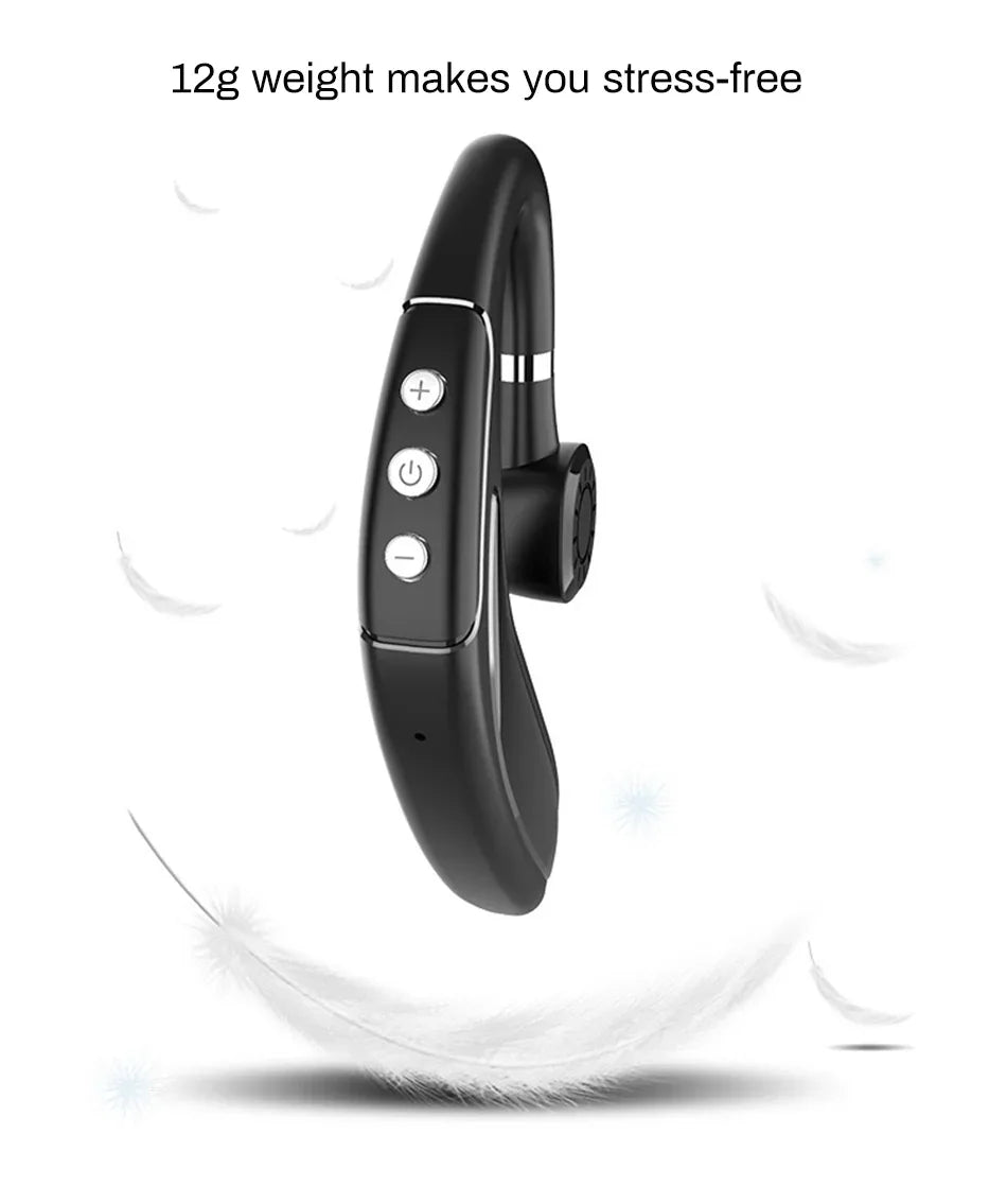 Graphic highlighting Bluetooth 5.0 chip and 10 meter wireless transmission range.