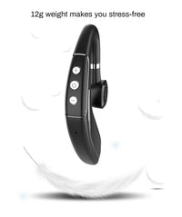 Graphic highlighting Bluetooth 5.0 chip and 10 meter wireless transmission range.
