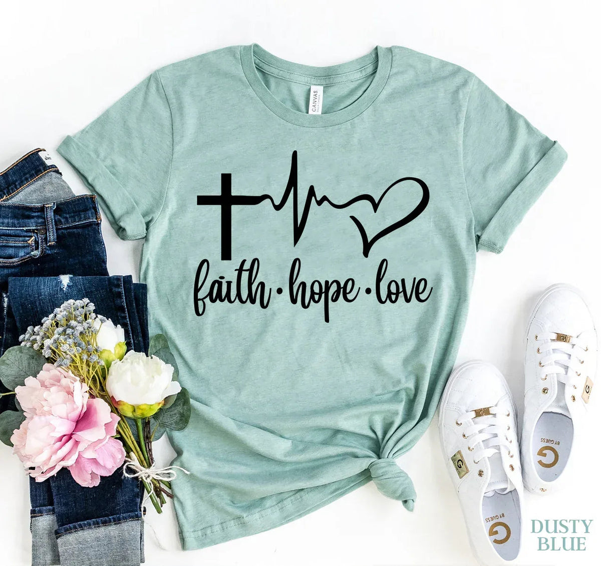 Faith Love Hope T-shirt - Snagva