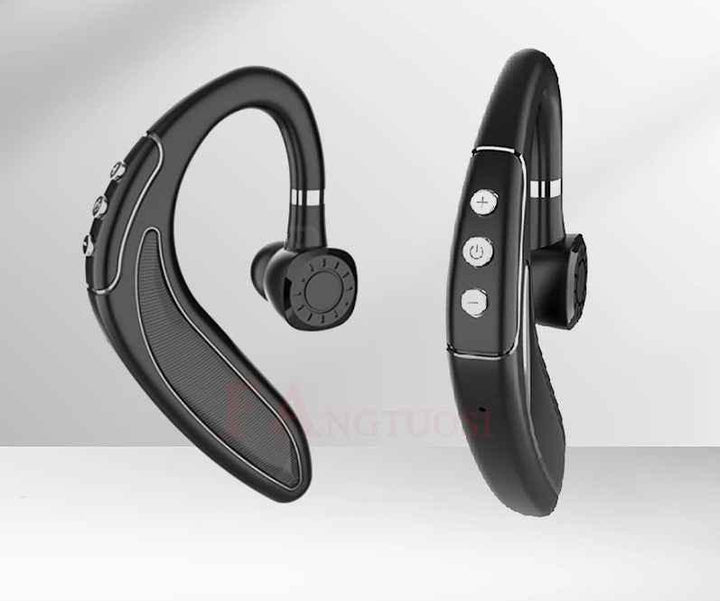 Wireless Bluetooth 5.0 headset with long standby, shown against white background.