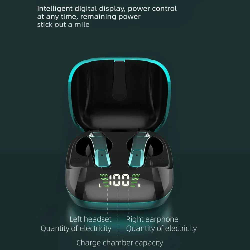 Wireless TWS Gaming Bluetooth 5.0 Earphones With Microphone