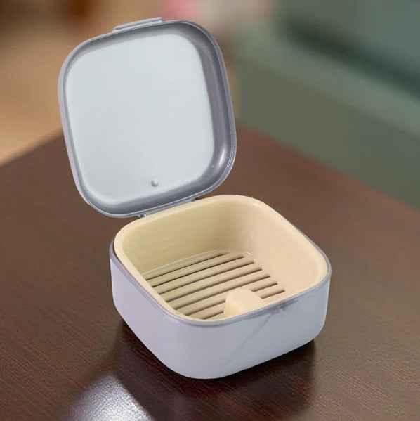 Denture Storage Box with Lid & Inner Tray