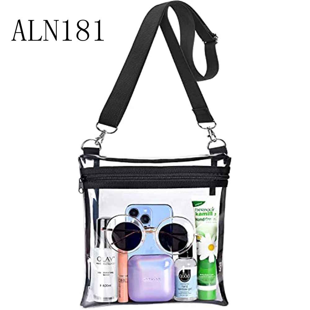 Clear Bag Stadium Approved, Adjustable Strap Clear Crossbody Bag