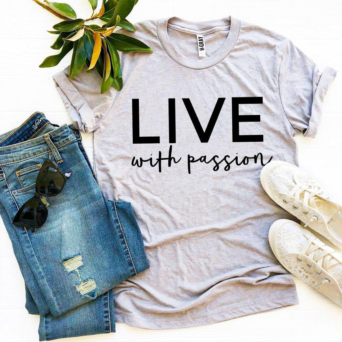 Live With Passion T-shirt - Snagva