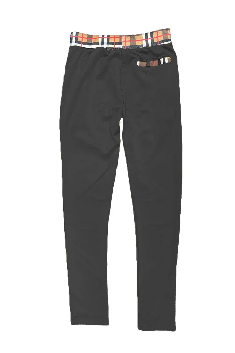 Checkered Polo and Pant Set - Snagva