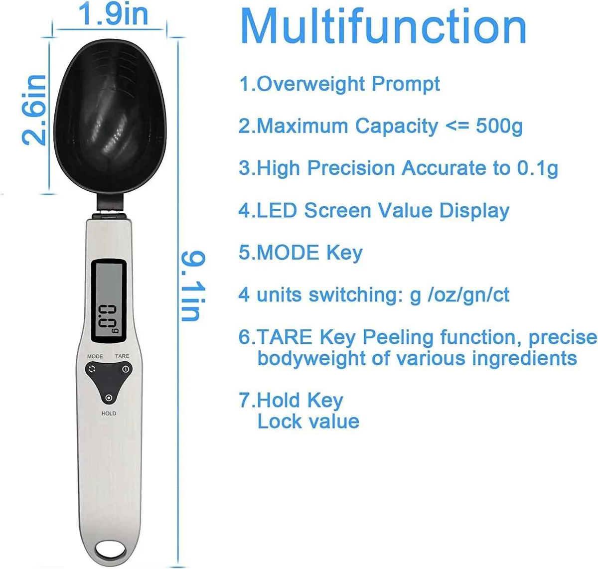 Kitchen Electronic Measuring Spoon Food Scale Digital Spoon Scale