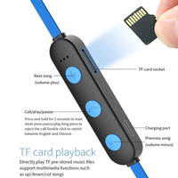 Sports Bluetooth Earphone Magnetic Wireless Headset Support TF