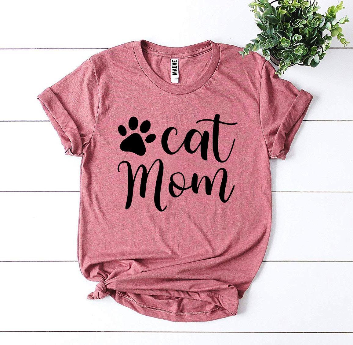 Cat Mom T-shirt - Snagva