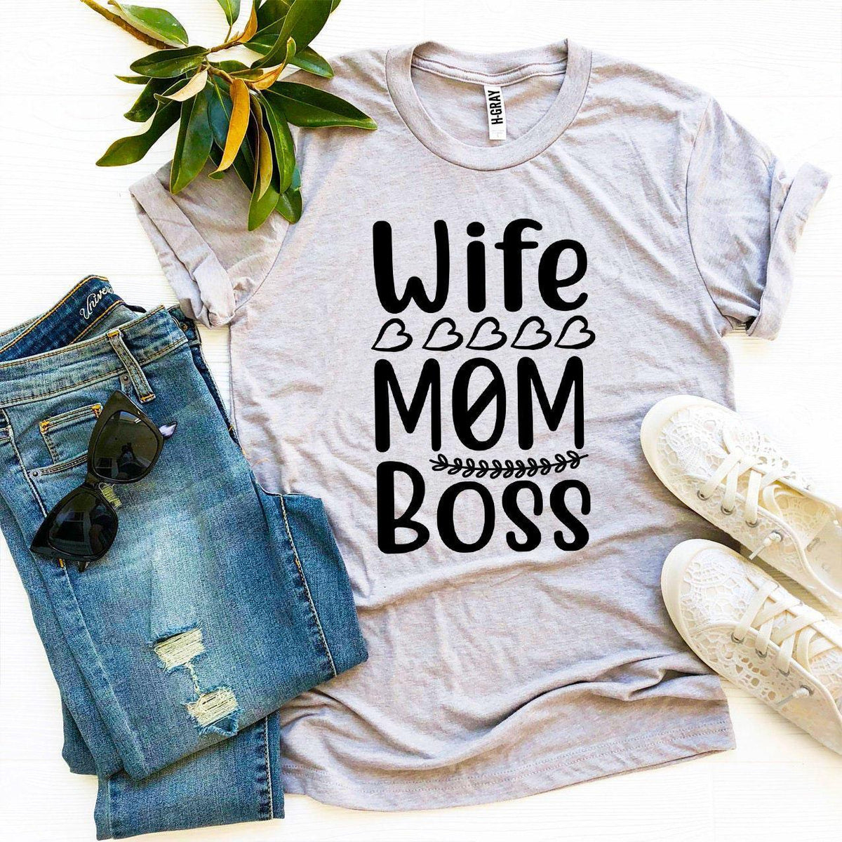 Wife Mom Boss T-shirt - Snagva