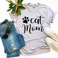 Cat Mom T-shirt - Snagva
