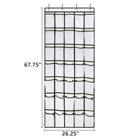 35 Pockets Over Door Hanging Shoe Storage Organizer Rack Holder Closet