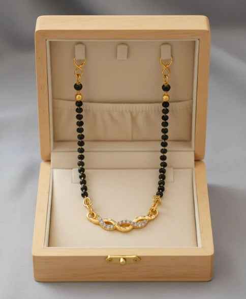 Gold Plated Infinity AD Mangalsutra Chain
