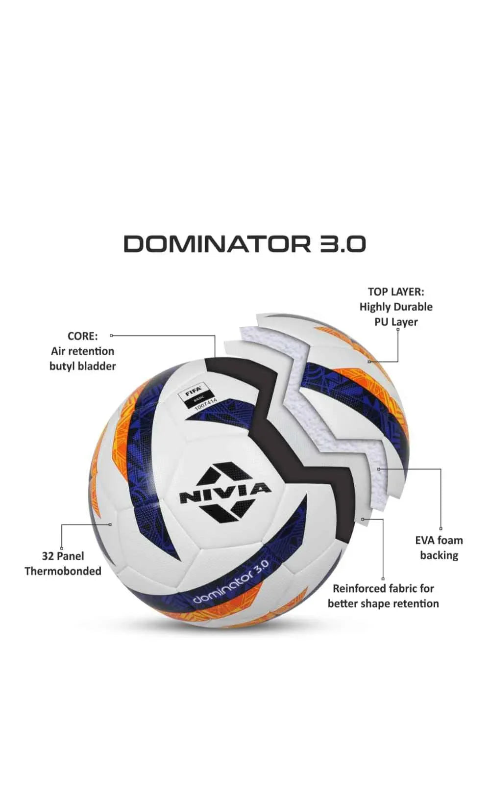 Premier Hand Stitched Football Size 5