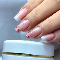 Press On Nails Kit with Glue and gel stickers Reusable Tips