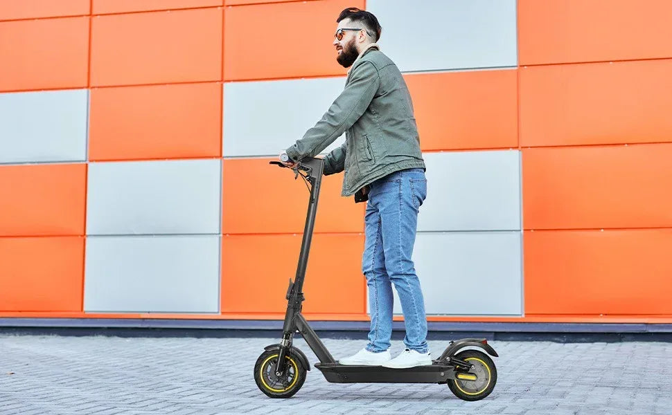 VoltStrider™ DMAXX – 10" App-Connected Electric Scooter (350W, - Snagva