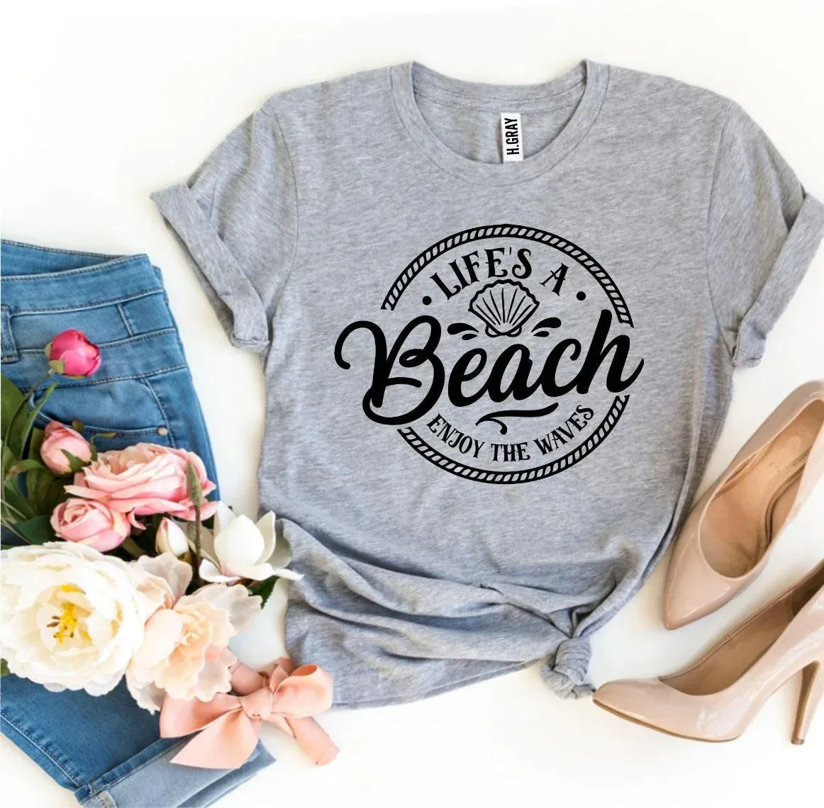 Life’s a Beach Enjoy The Waves T-shirt - Snagva