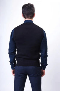 Wakerlook Sleeveless Black Sweater - Snagva