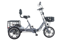 Foldable cargo e-trike 48v 400w 16 inch tire ebike for the elderly - Snagva