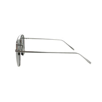 Side view of Jase New York Jonas aviator sunglasses highlighting 140mm temple length and smoke lens tint.