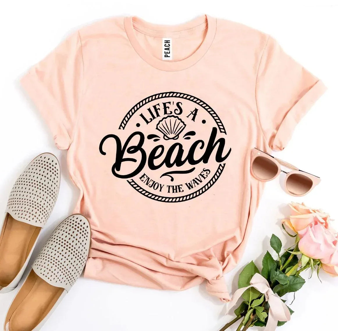 Life’s a Beach Enjoy The Waves T-shirt - Snagva