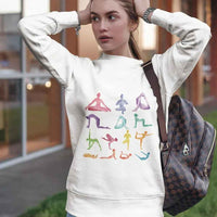 Yoga Theme Crewneck Sweatshirt