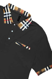 Checkered Polo and Pant Set - Snagva