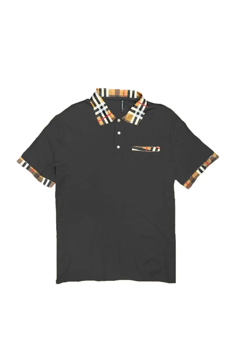 Checkered Polo and Pant Set - Snagva