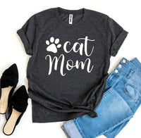 Cat Mom T-shirt - Snagva