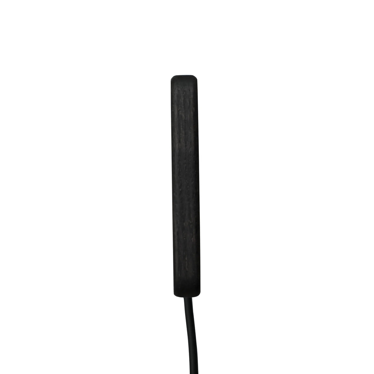 Wooden wireless charger with detailed close-up on natural wood texture and smooth surface