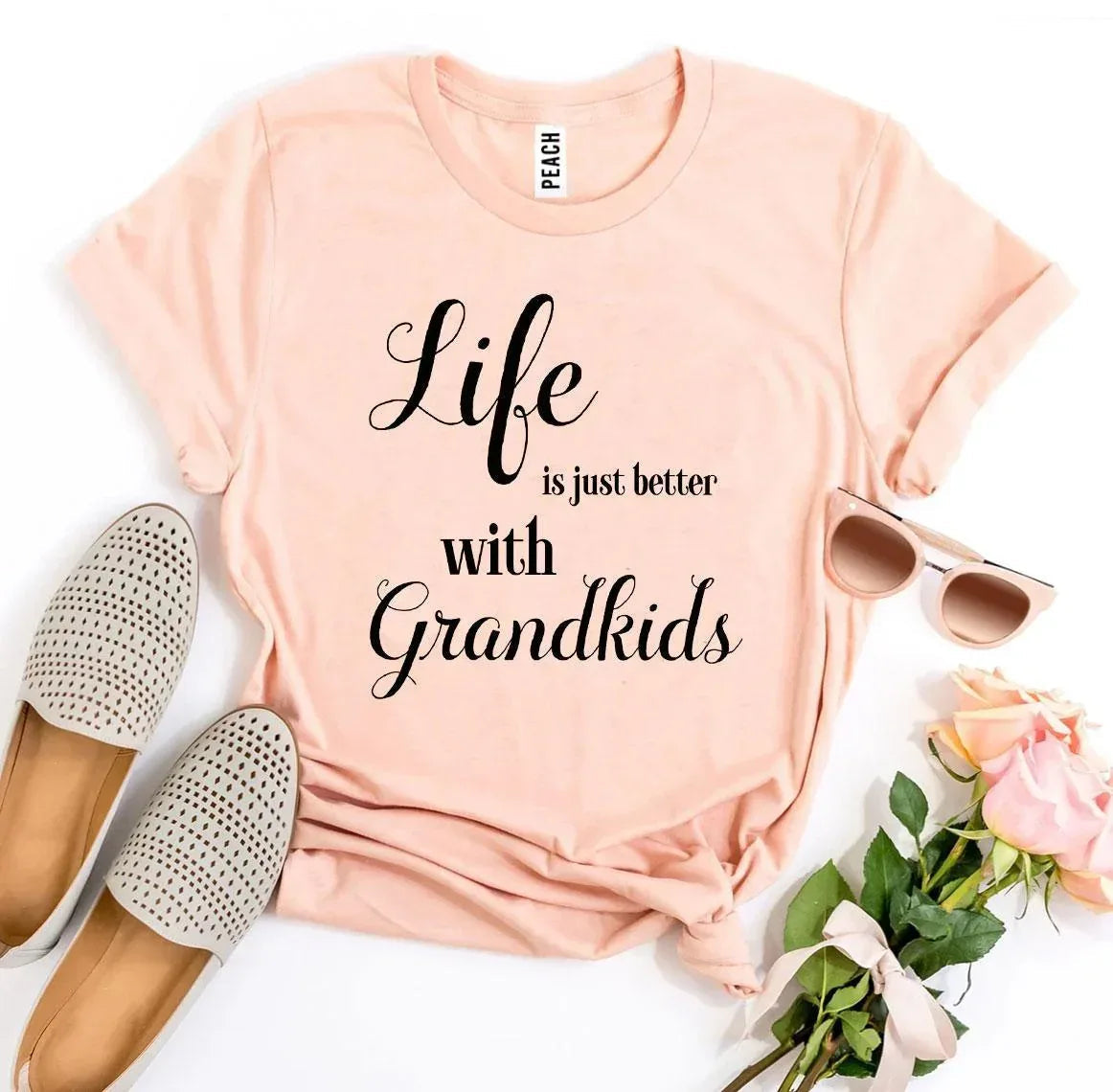 Life Is Just Better With Grandkids T-shirt - Snagva