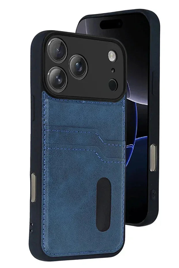 iPhone 17 Pro Max Leather Wallet Case with Card Slots Cover Phone Case - Snagva
